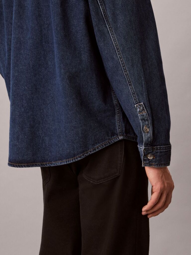 Denim 90s Denim Overshirt Με Λογότυπο  Άνδρας