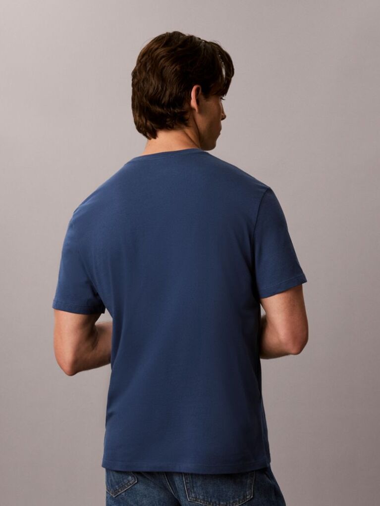 Μπλε Κοντομάνικο T-Shirt Με Travel Graphic Calvin Klein  Άνδρας