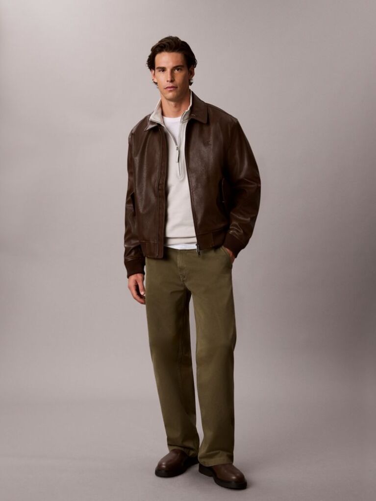 Beige Cotton Terry Quarter Zip Sweatshirt  Men
