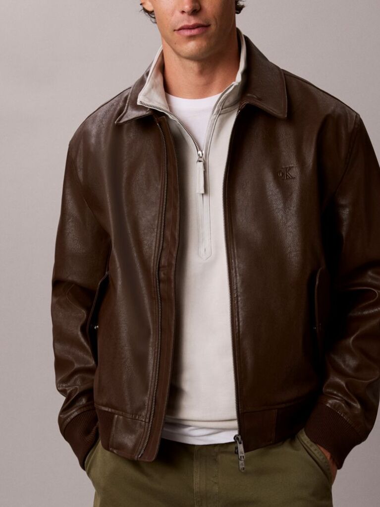 Beige Cotton Terry Quarter Zip Sweatshirt  Men