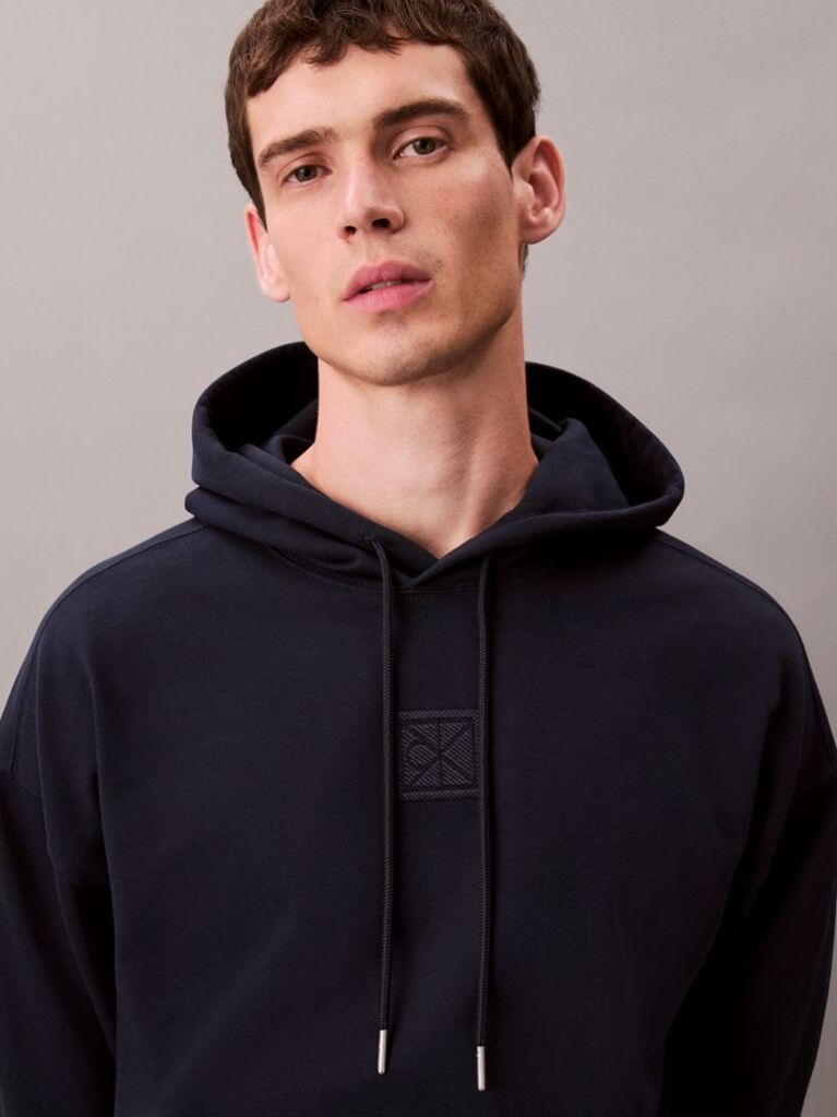 Black Premium Terry Hoodie  Men