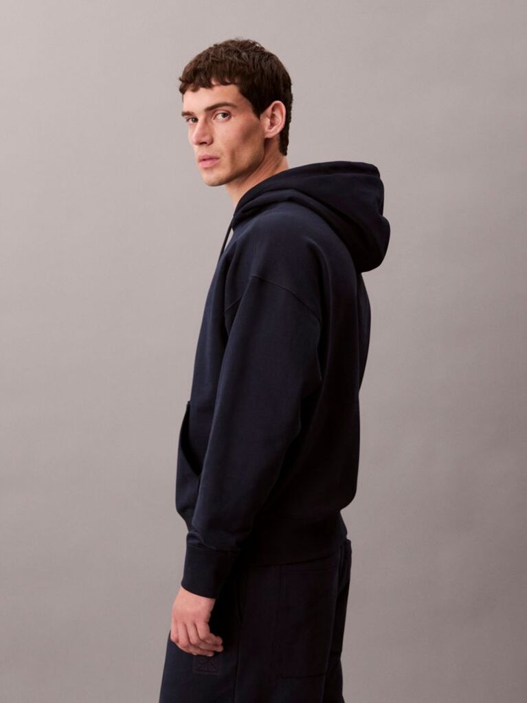 Black Premium Terry Hoodie  Men