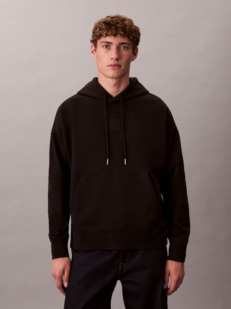 Black Premium Terry Hoodie  Men