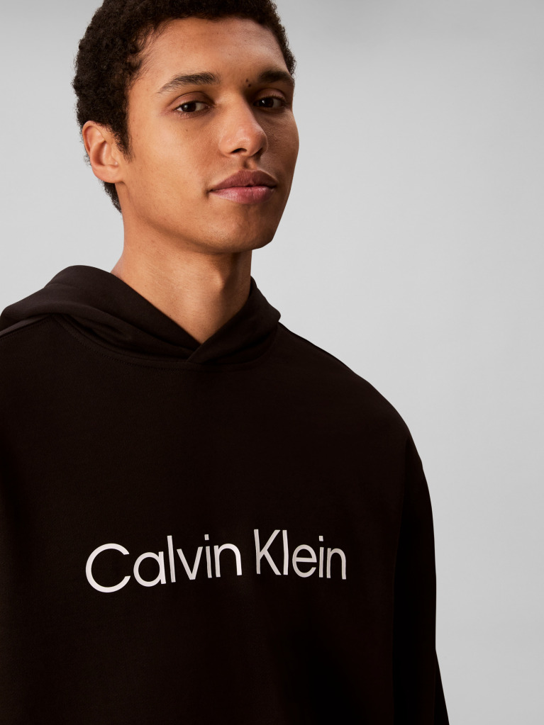 Black Logo Hoodie  Men