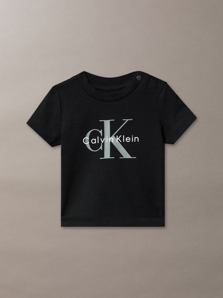 Μαύρο Βρεφικό T-Shirt Με Signature Λογότυπο  Βρεφικά