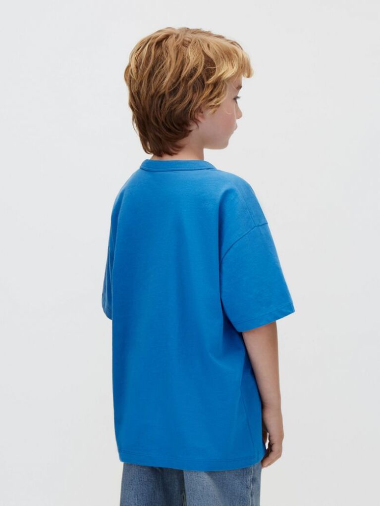 Blue Kids' Graphic Logo T-shirt  Boys