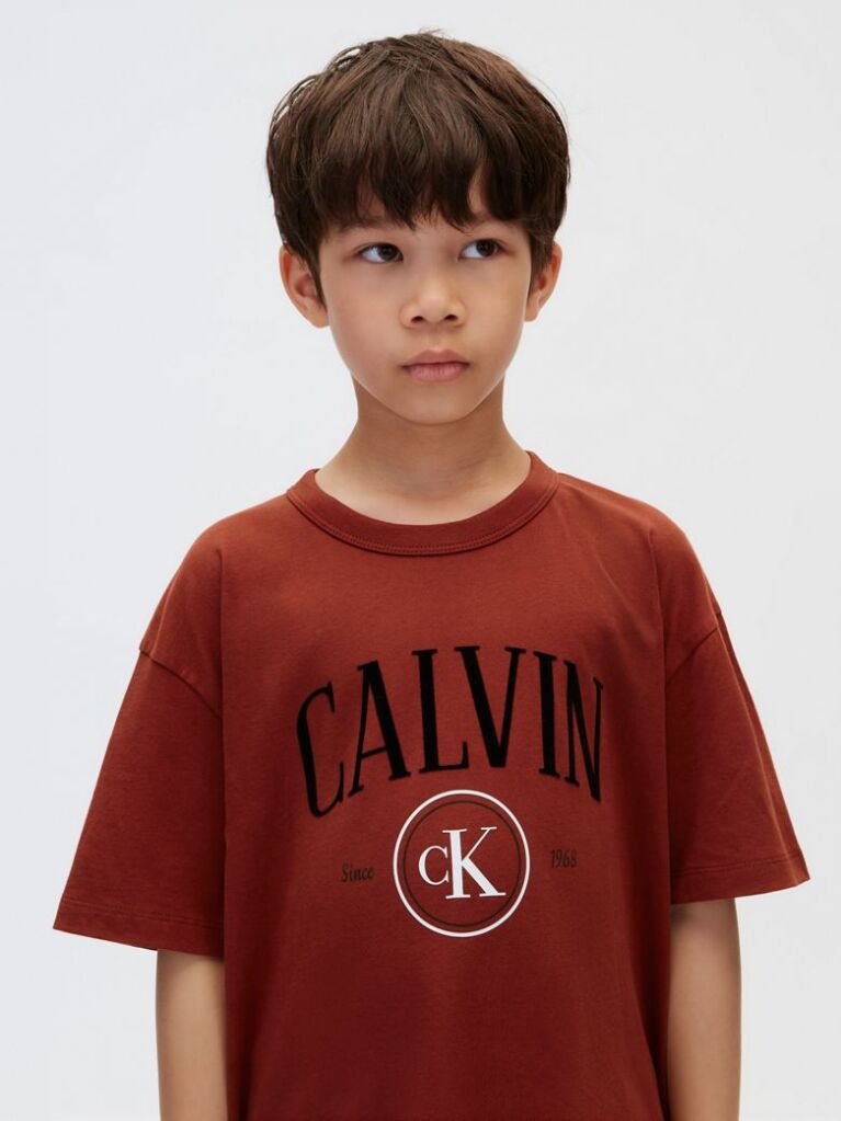 Red Kids' Graphic Logo T-shirt  Boys