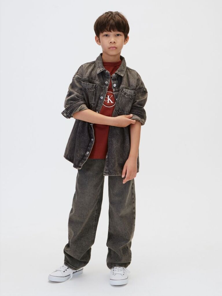 Red Kids' Graphic Logo T-shirt  Boys
