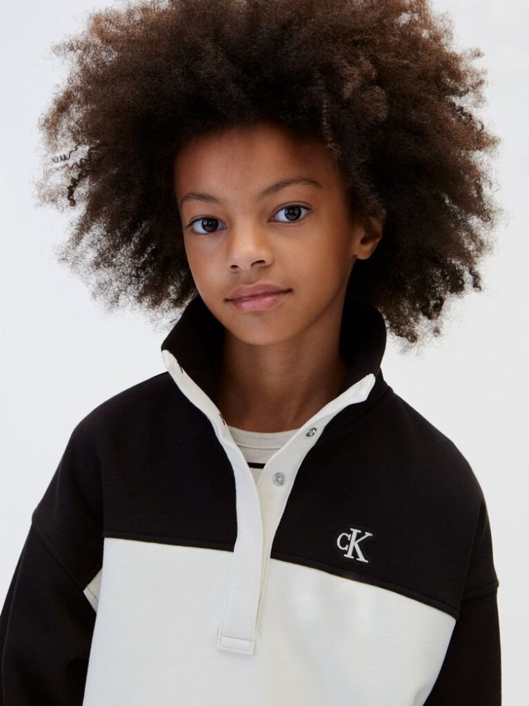 Beige Kids' Colour Block Sweatshirt  Girls