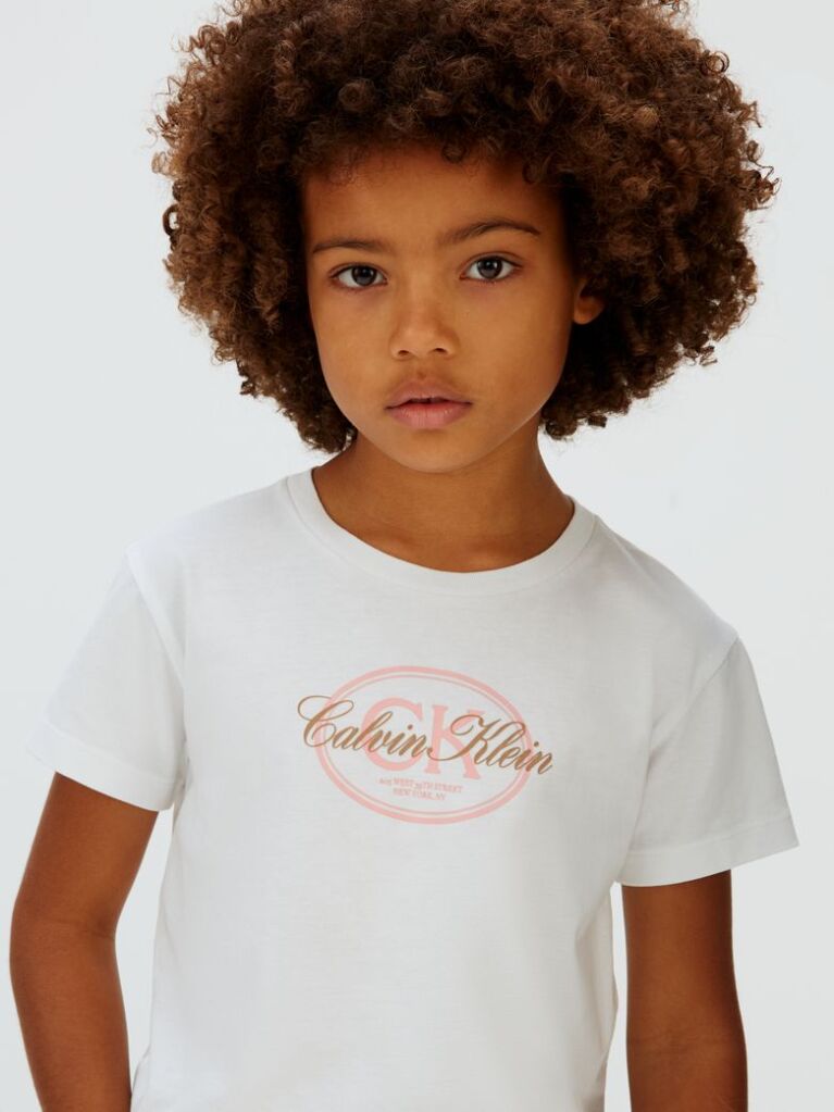 White Logo T-shirt  Girls