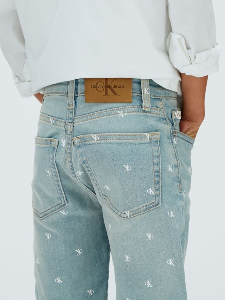 Denim Logo Print Regular Denim Shorts  Boys