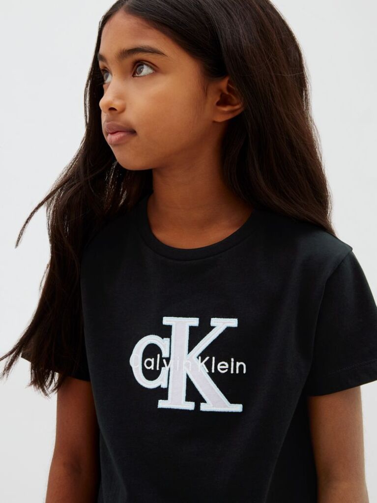 Μαύρο Παιδικό T-Shirt Με Λογότυπο  Κορίτσι