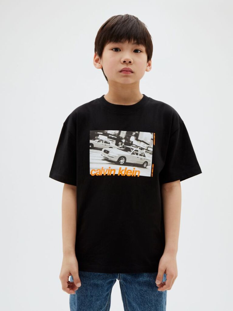 Μαύρο Παιδικό T-Shirt Με Λογότυπο  Αγόρι