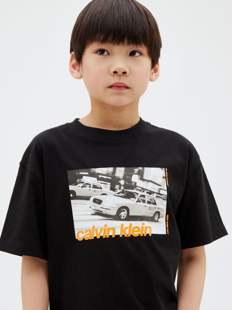 Μαύρο Παιδικό T-Shirt Με Λογότυπο  Αγόρι