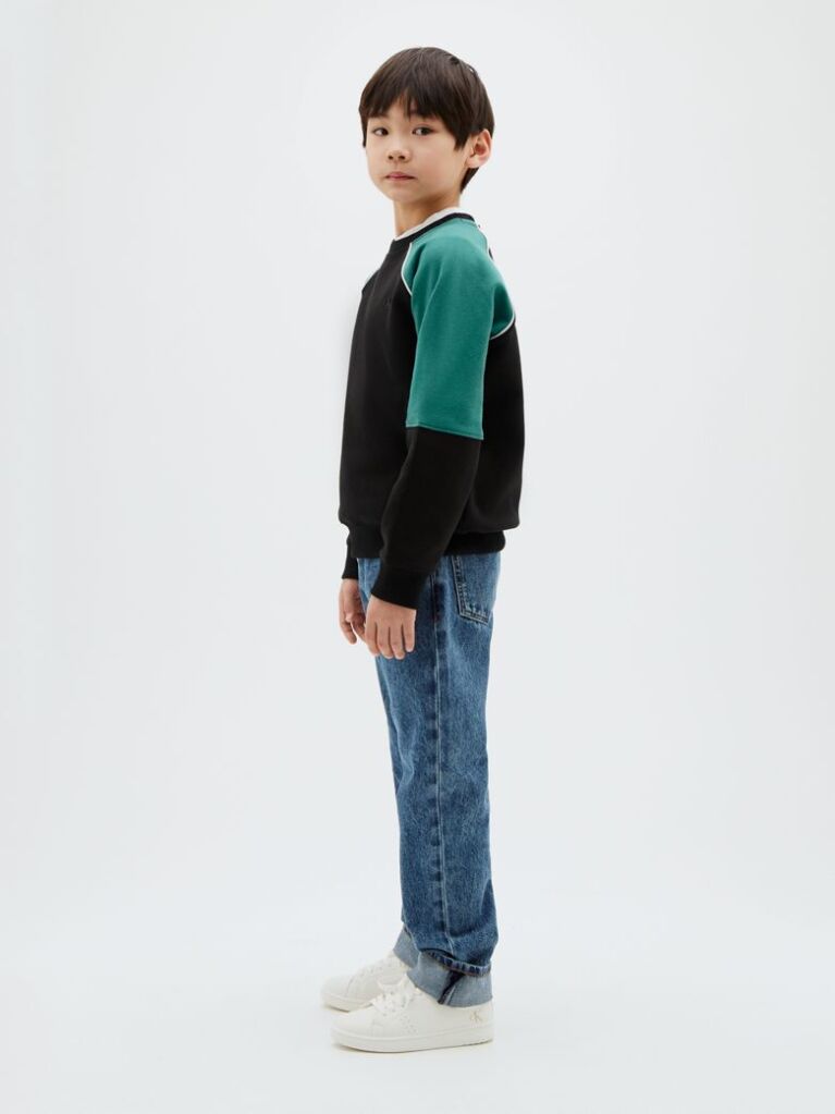 Black Kids' Colour Block Sweatshirt  Boys