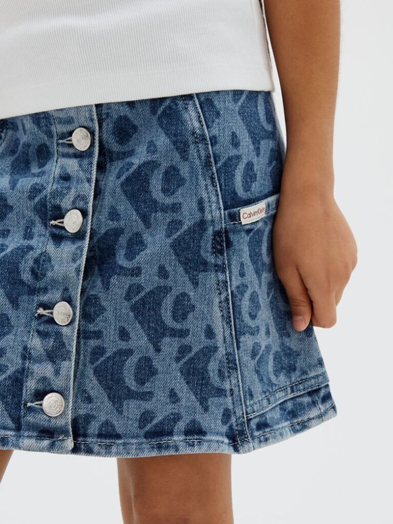 Denim Παιδική Denim Φούστα Με Λογότυπο  Κορίτσι