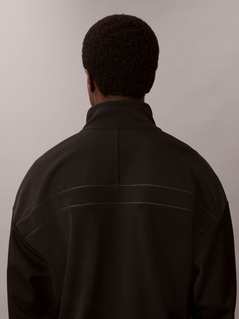 Black Breathable Travel Track Jacket  Men