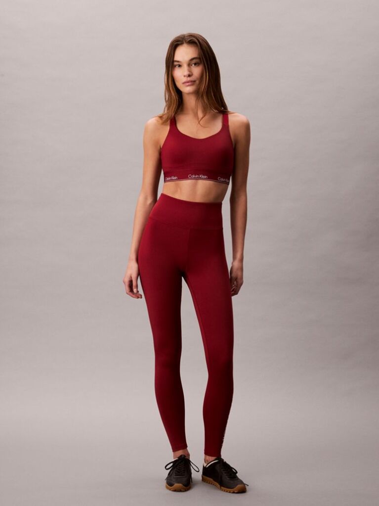 Red High Impact Sports Bra  Women