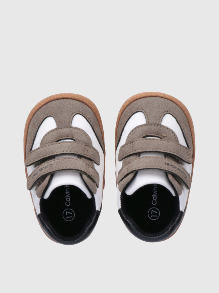 Multi Baby Low Cut Velcro Sneakers  Boys