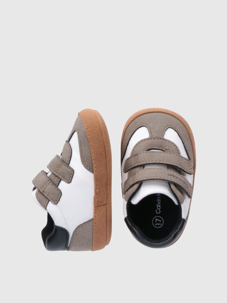 Multi Baby Low Cut Velcro Sneakers  Boys