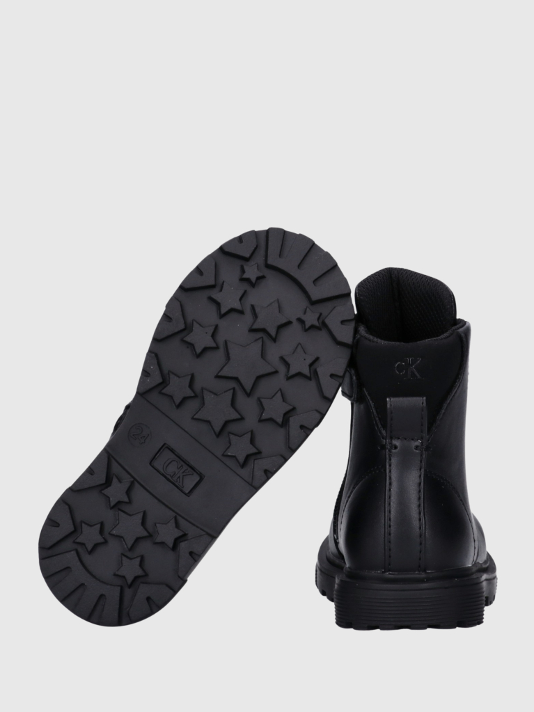 Black Lace-Up Bootss  Girls