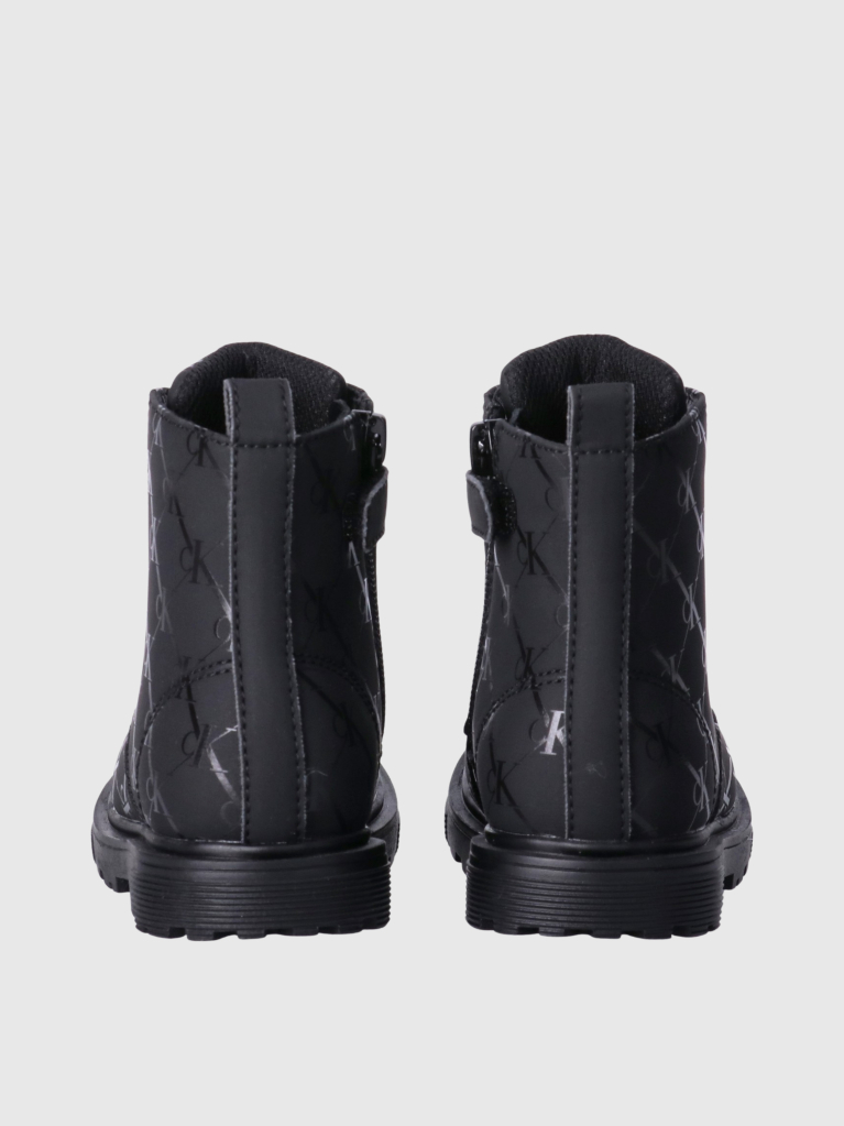 Black Kids Lace-Up Bootie  Girls
