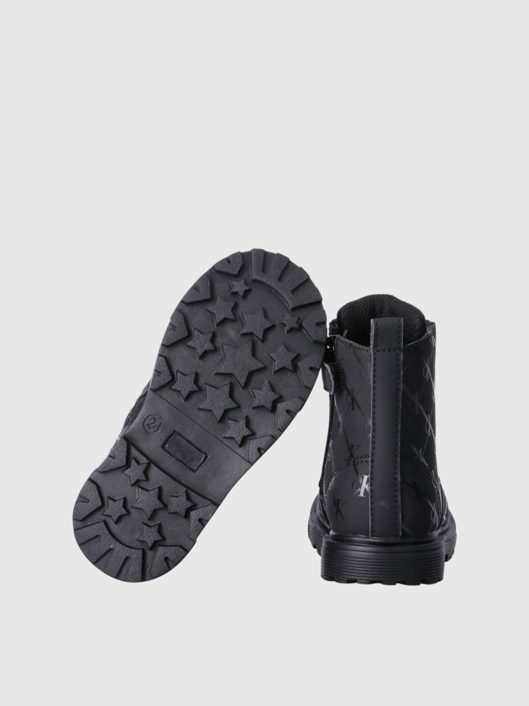 Black Kids Lace-Up Bootie  Girls