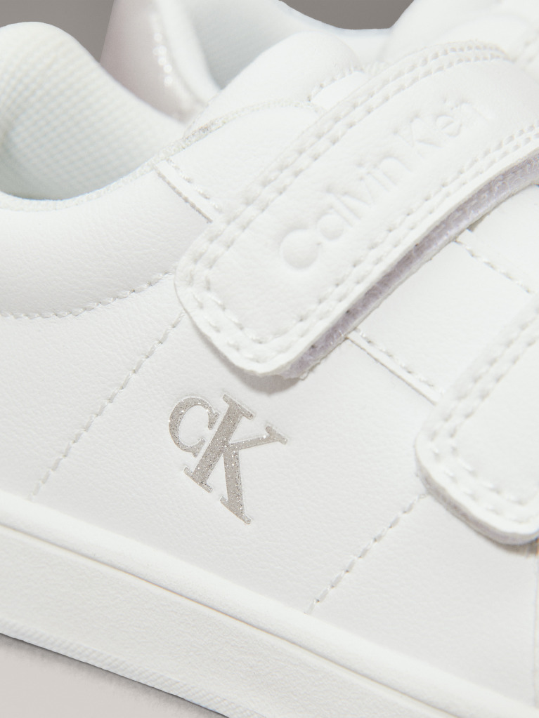 Λευκό Χαμηλά Sneakers Με Velcro  Κορίτσι