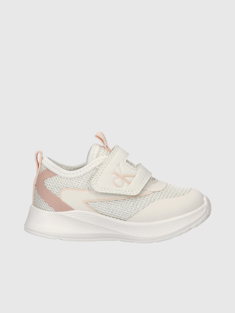 Λευκό Χαμηλά Sneakers Με Velcro  Κορίτσι