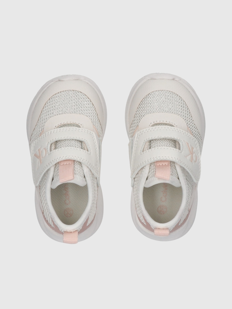 Λευκό Χαμηλά Sneakers Με Velcro  Κορίτσι