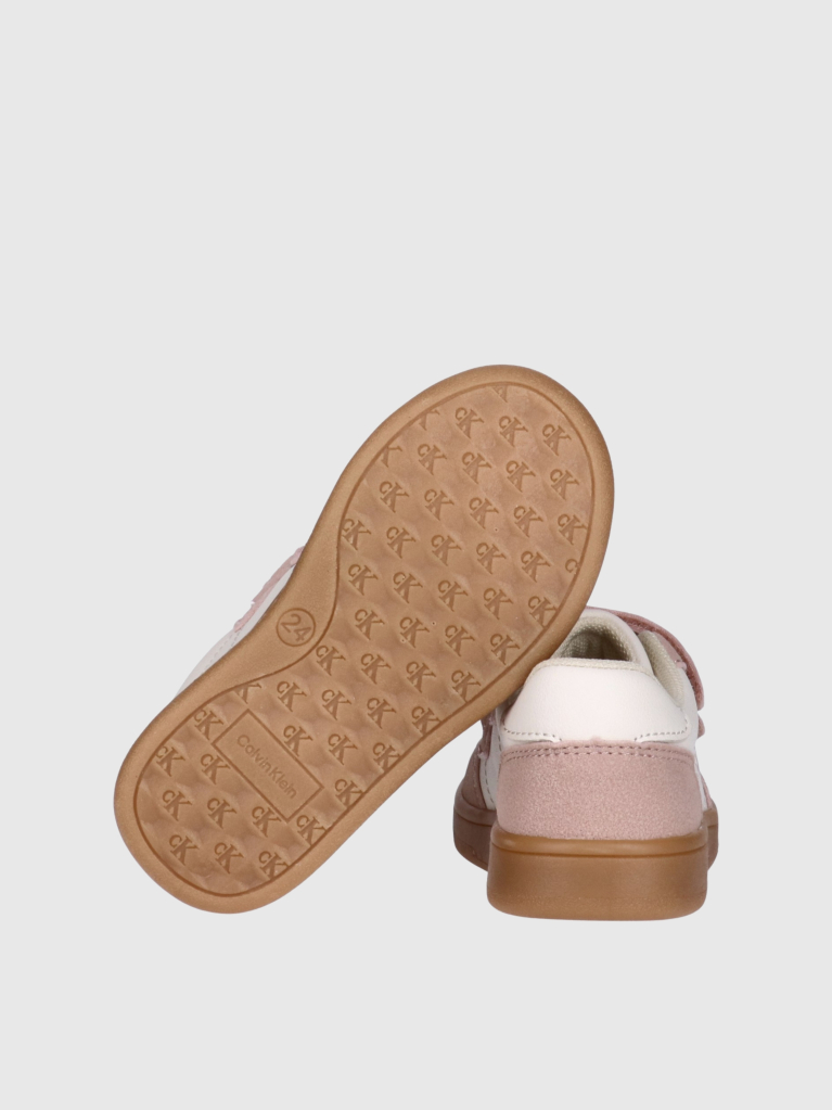 Multi Kids Low Cut Velcro Sneakers  Girls