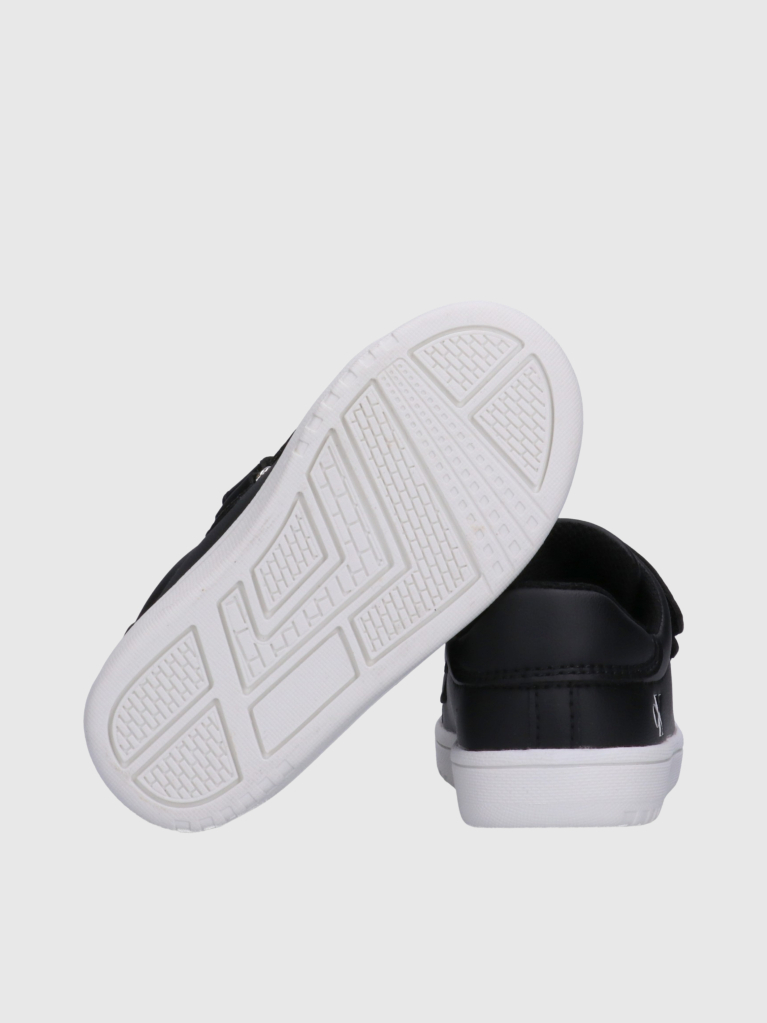 Black Low Cut Velcro Sneaker  Kids Unisex