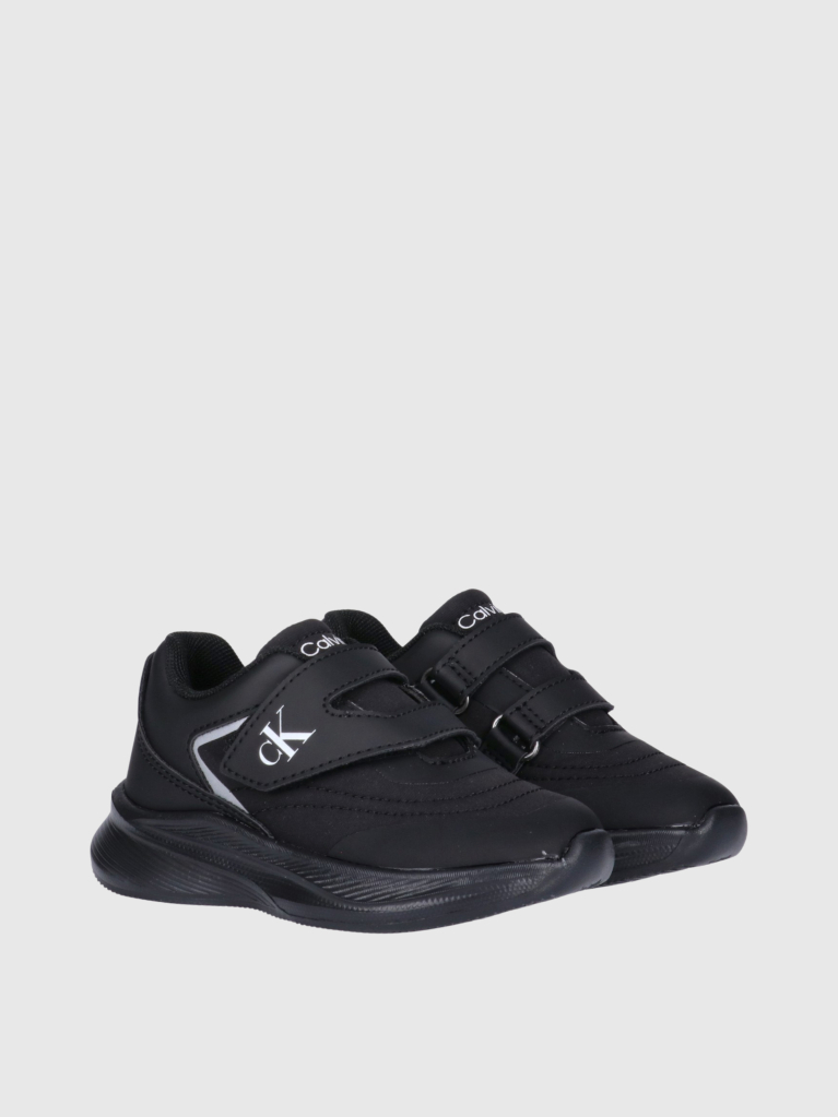 Μαύρο Παιδικά Sneakers Με Velcro Και Χαμηλό Κόψιμο  Παιδικό Unisex