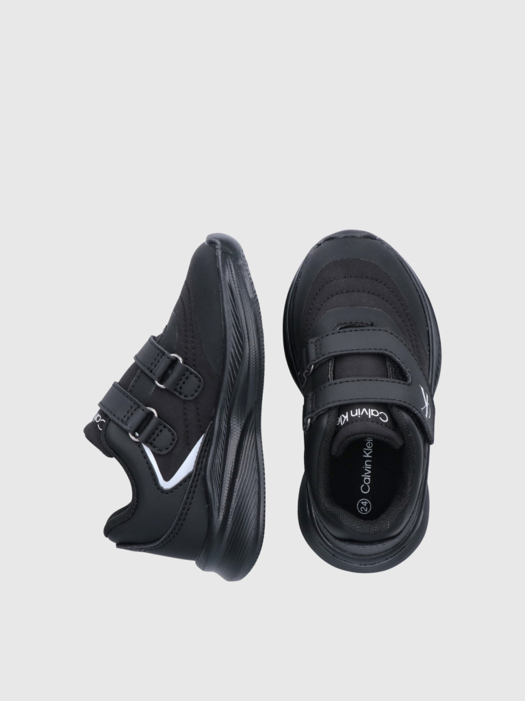 Μαύρο Παιδικά Sneakers Με Velcro Και Χαμηλό Κόψιμο  Παιδικό Unisex