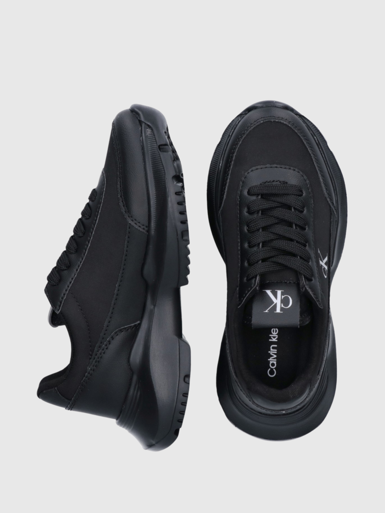 Μαύρο Δετά Sneakers Με Χαμηλό Κόψιμο  Κορίτσι