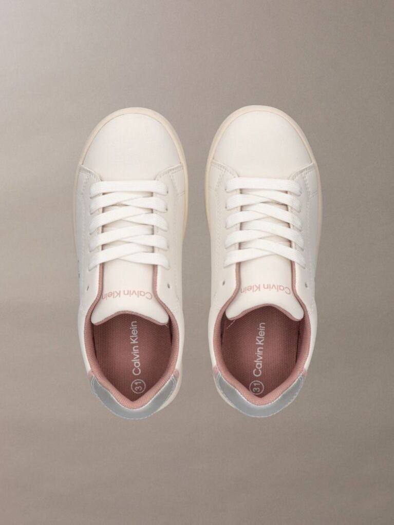 Λευκό Παιδικά Sneakers Με Velcro Και Χαμηλό Κόψιμο  Κορίτσι
