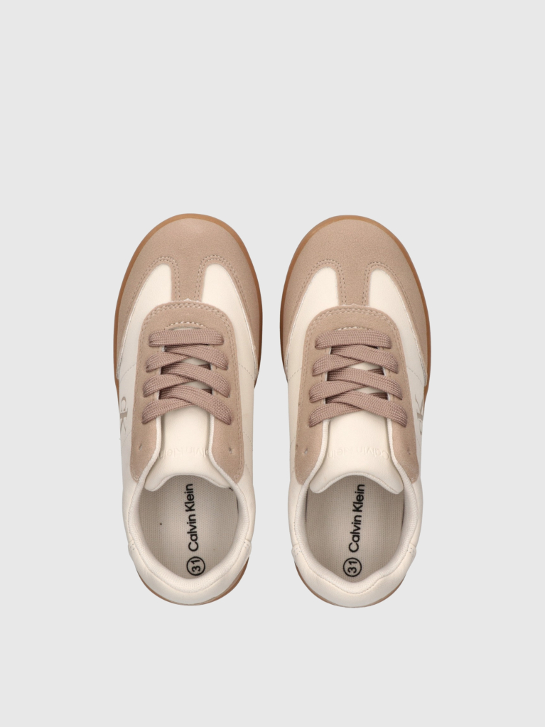 Multi Kids Low Cut Lace-Up Sneakers  Girls