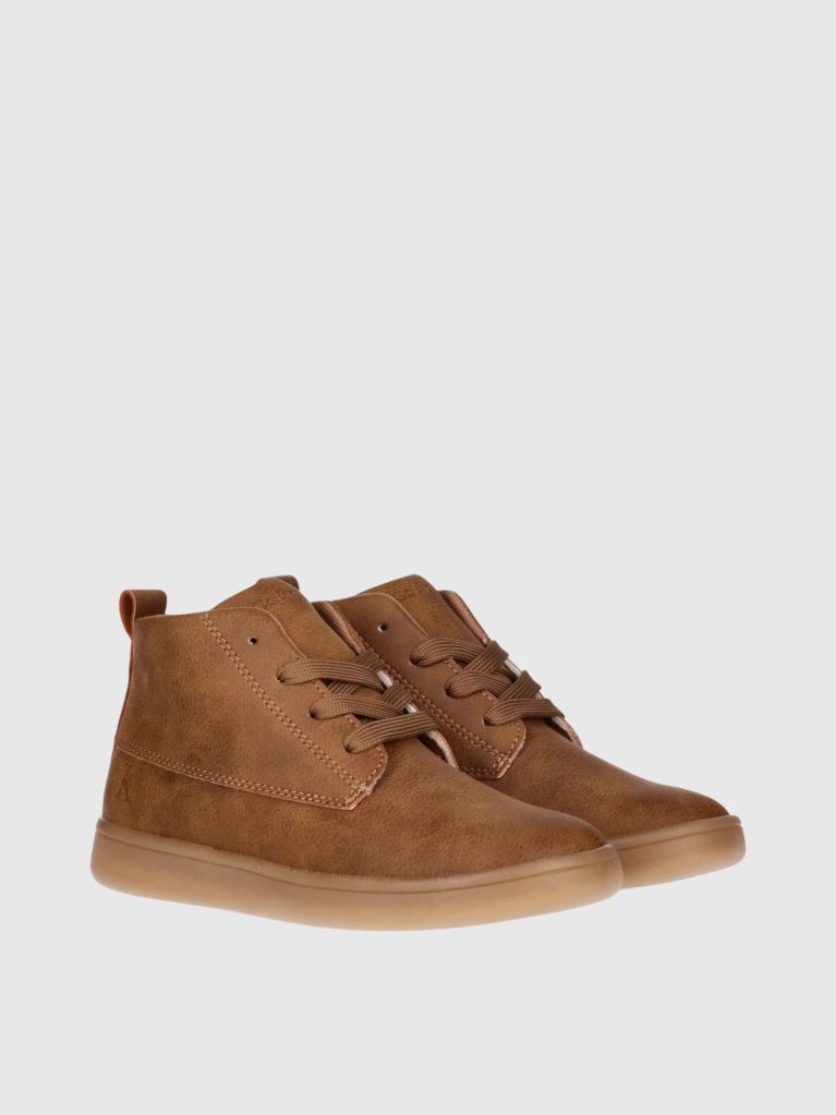 Καφέ Παιδικά Mid Sneakers Με Κορδόνια  Παιδικό Unisex