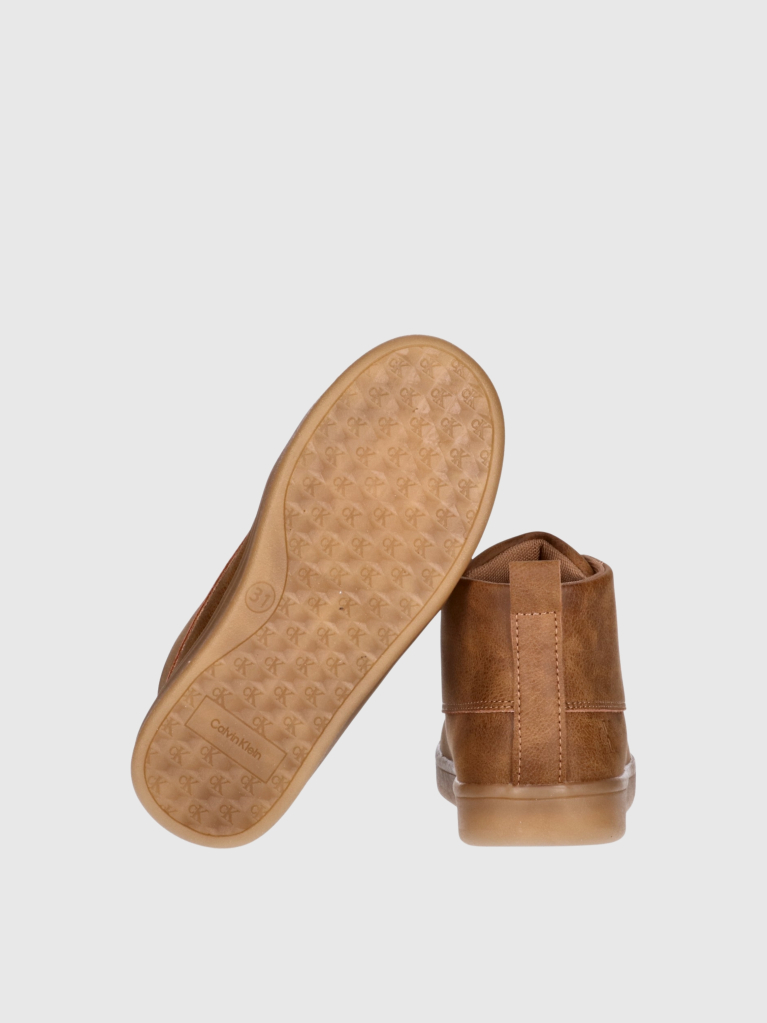 Καφέ Παιδικά Mid Sneakers Με Κορδόνια  Παιδικό Unisex
