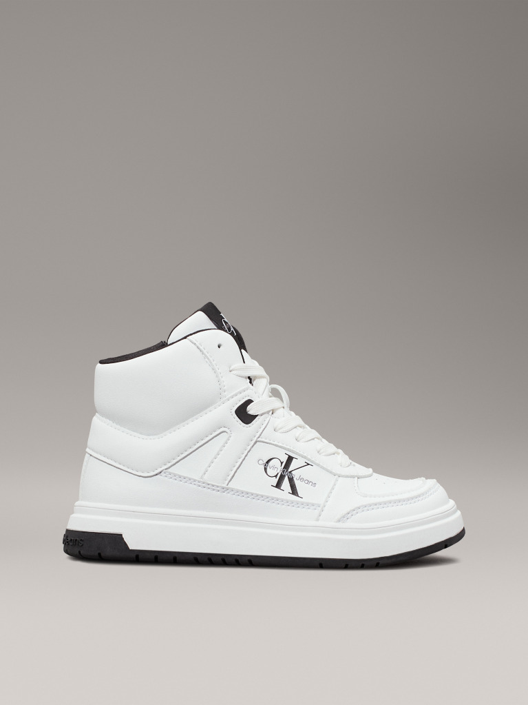 White Kids High-Top Sneakers  Kids Unisex