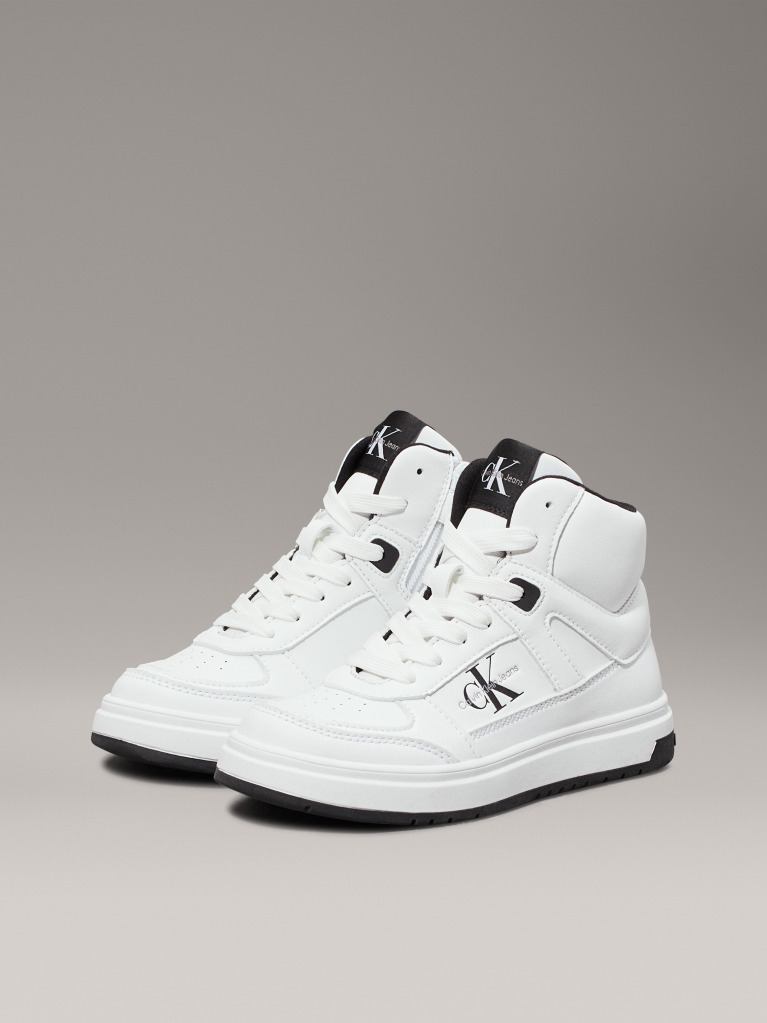 White Kids High-Top Sneakers  Kids Unisex