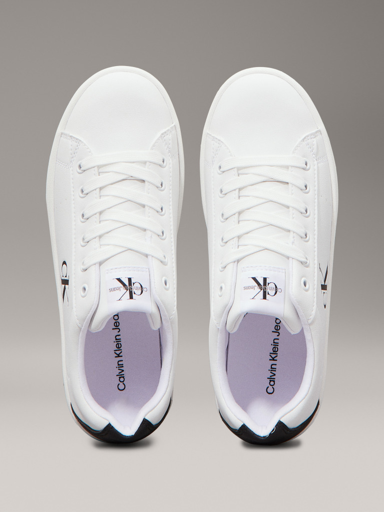 White Low Cut Lace-Up Sneaker  Kids Unisex