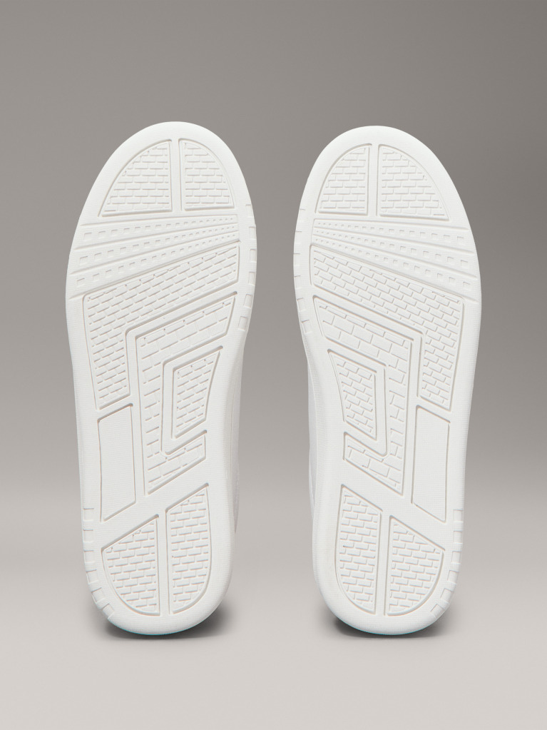 White Low Cut Lace-Up Sneaker  Kids Unisex