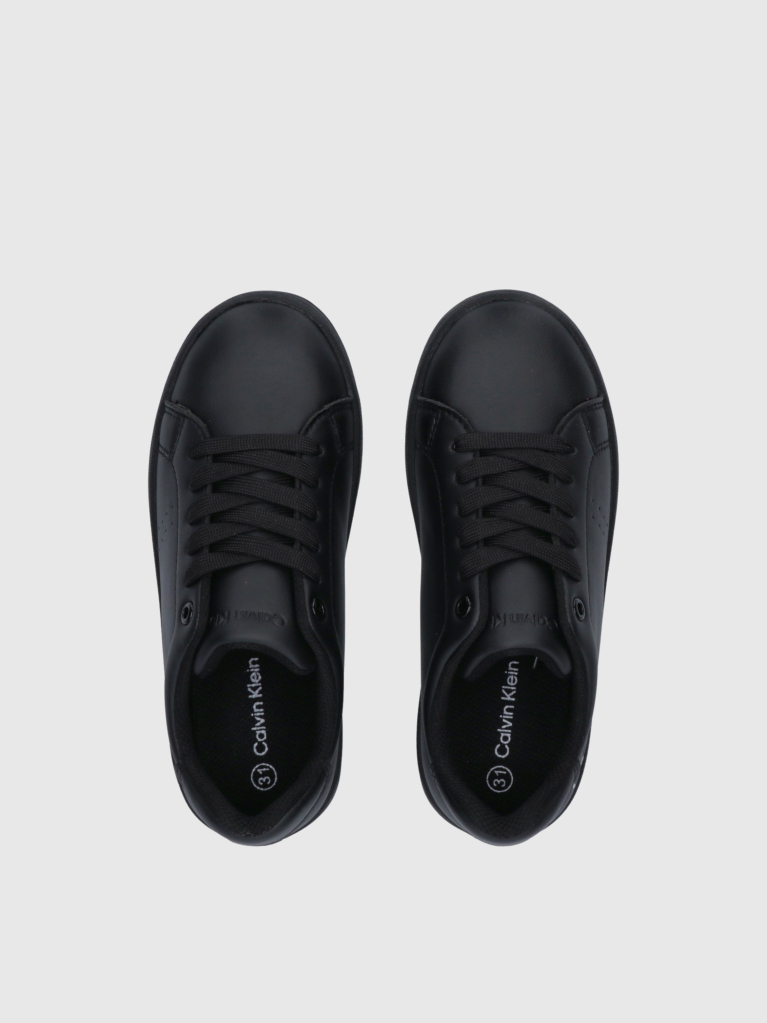 Μαύρο Δετά Sneakers Με Χαμηλό Κόψιμο  Παιδικό Unisex