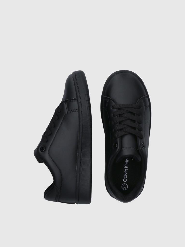Μαύρο Δετά Sneakers Με Χαμηλό Κόψιμο  Παιδικό Unisex