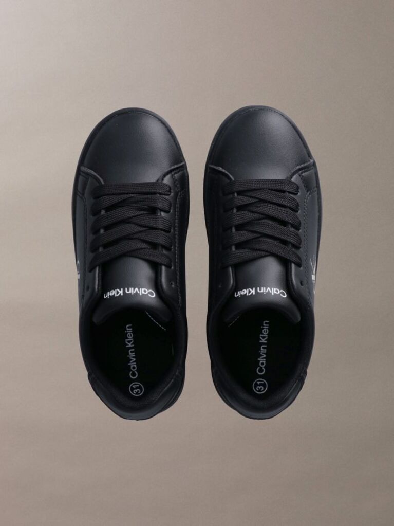 Μαύρο Παιδικά Δετά Sneakers Με Χαμηλό Κόψιμο  Παιδικό Unisex