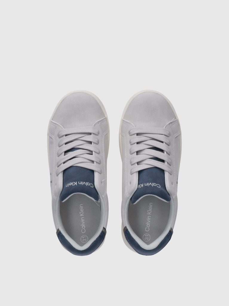 Μπλε Παιδικά Δετά Sneakers Με Χαμηλό Κόψιμο  Παιδικό Unisex