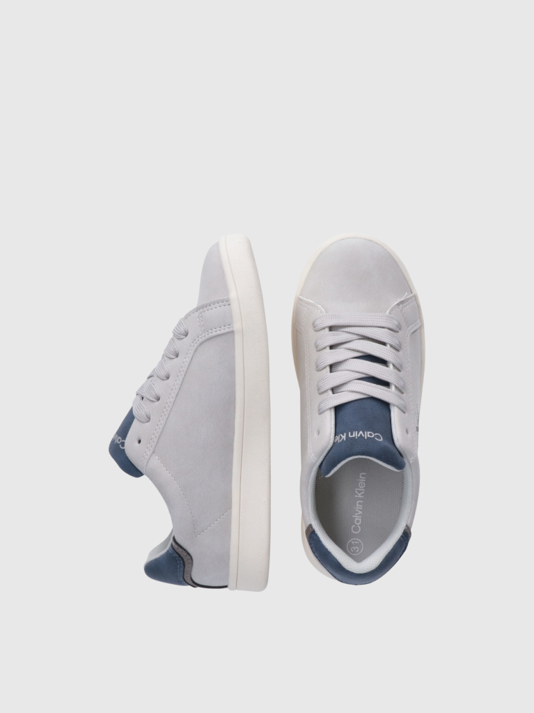 Μπλε Παιδικά Δετά Sneakers Με Χαμηλό Κόψιμο  Παιδικό Unisex
