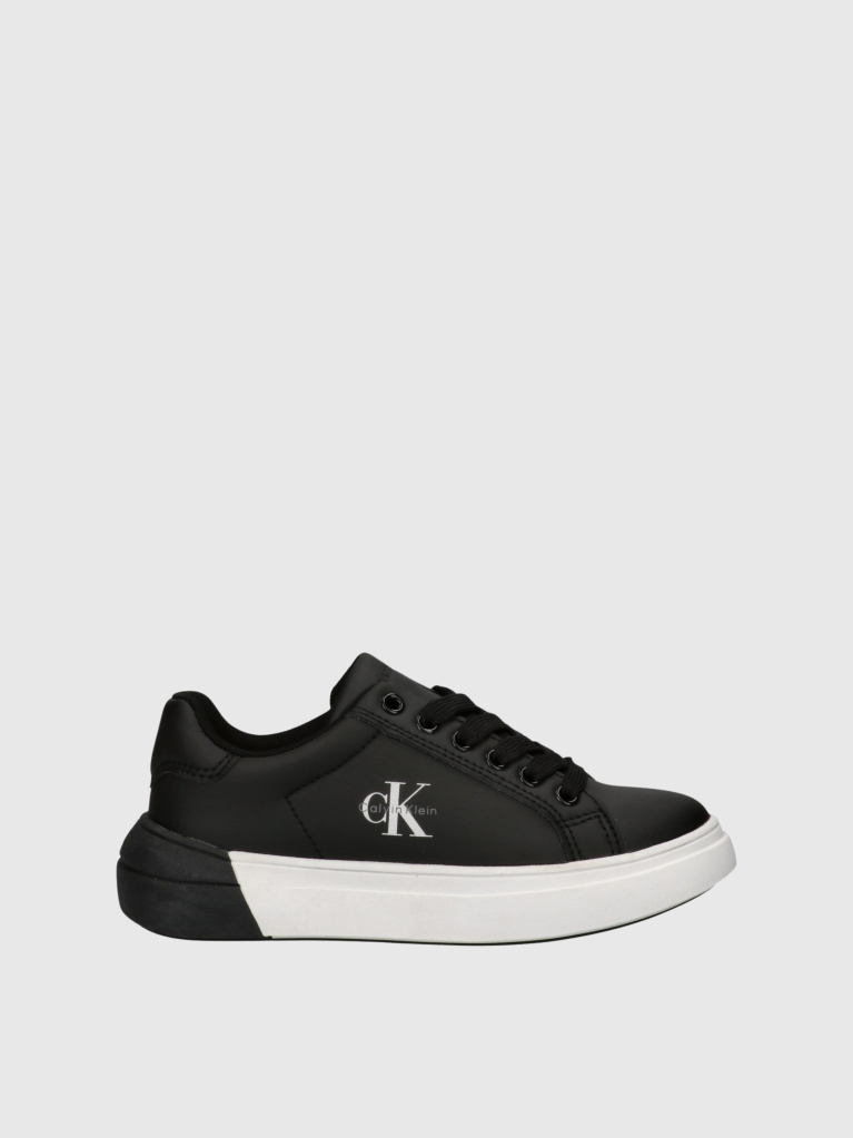 Μαύρο Παιδικά Δετά Sneakers Με Χαμηλό Κόψιμο  Παιδικό Unisex