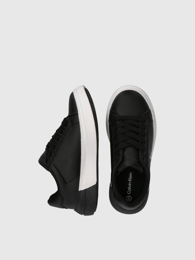 Μαύρο Παιδικά Δετά Sneakers Με Χαμηλό Κόψιμο  Παιδικό Unisex